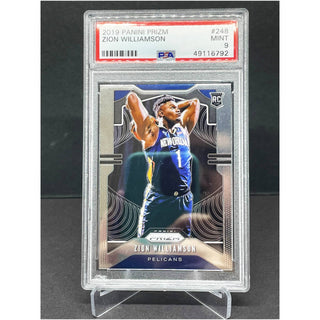 2019 Panini Prizm Zion Williamson Rookie PSA Mint 9 ( B )