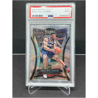 2019 Panini Select Zion Williamson Rookie PSA Mint 9 (B)