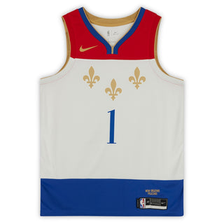Zion Williamson Pelicans Signed Nike White 2021 City Edition Swingman Jersey - Fanatics Authentic
