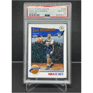 2019 Panini Hoops Zion Williamson Winter RC PSA Gem Mint 10